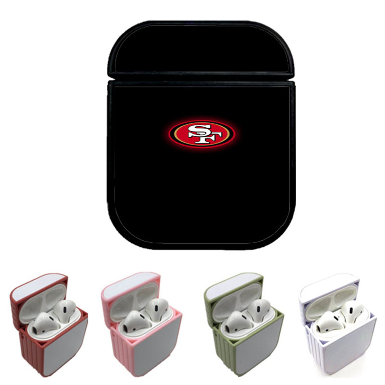 sf 49ers logo basic Custom airpods case Coverszy